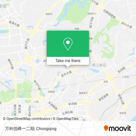 万科悦峰一二期 map