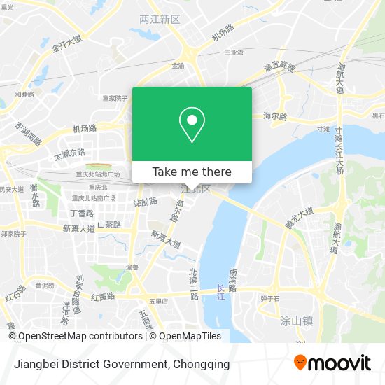 Jiangbei District Government map