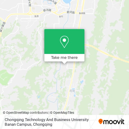 Chongqing Technology And Business University Banan Campus map