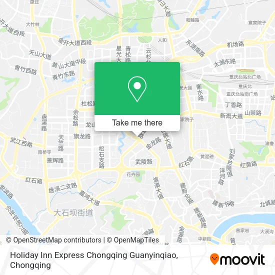 Holiday Inn Express Chongqing Guanyinqiao map