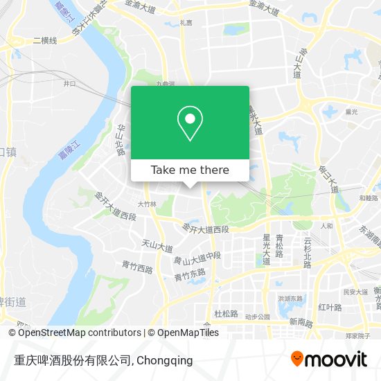重庆啤酒股份有限公司 map