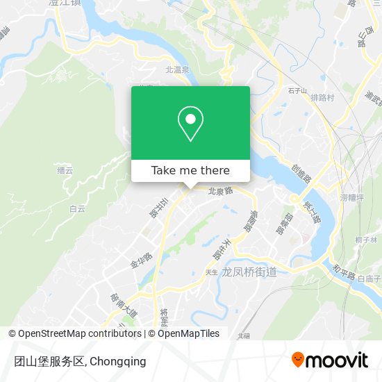 团山堡服务区 map