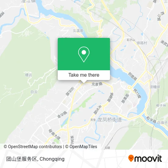 团山堡服务区 map
