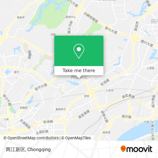 两江新区 map