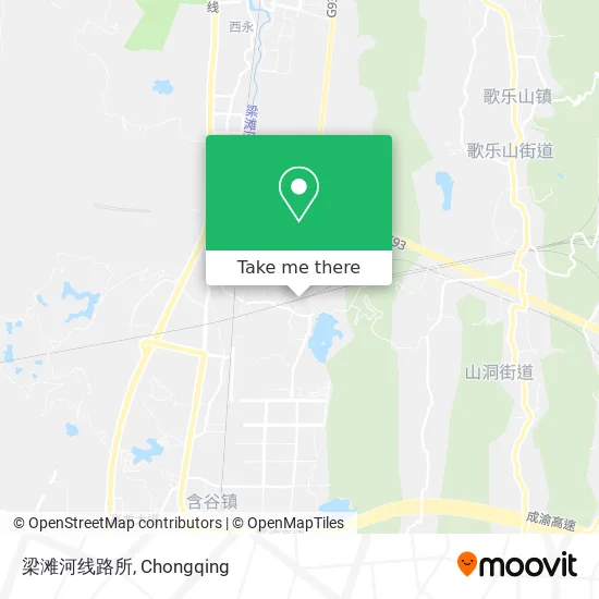 梁滩河线路所 map