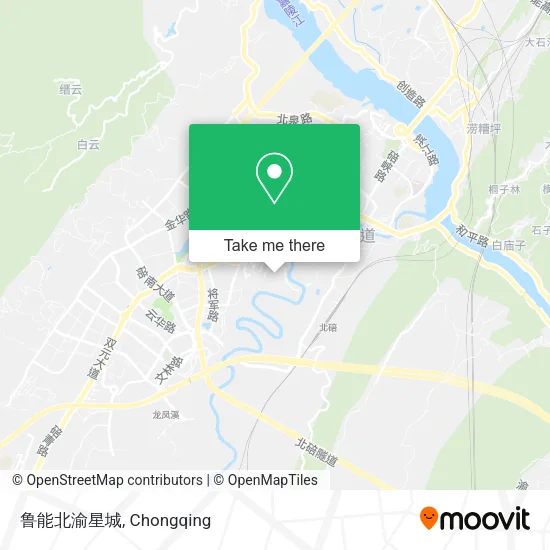 鲁能北渝星城 map