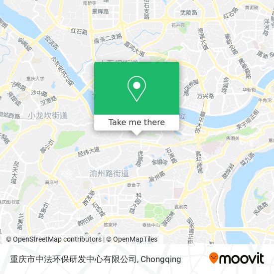 重庆市中法环保研发中心有限公司 map