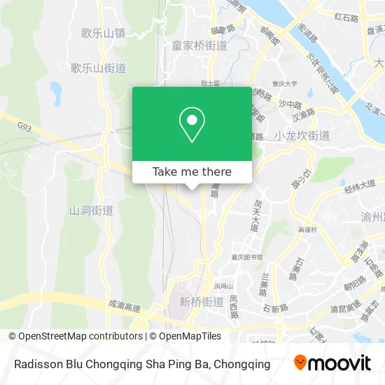 Radisson Blu Chongqing Sha Ping Ba map