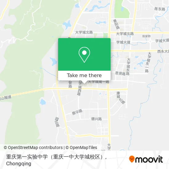 重庆第一实验中学（重庆一中大学城校区） map