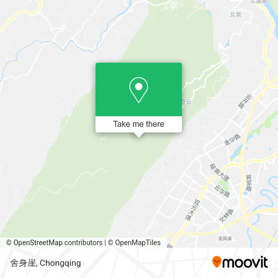 舍身崖 map