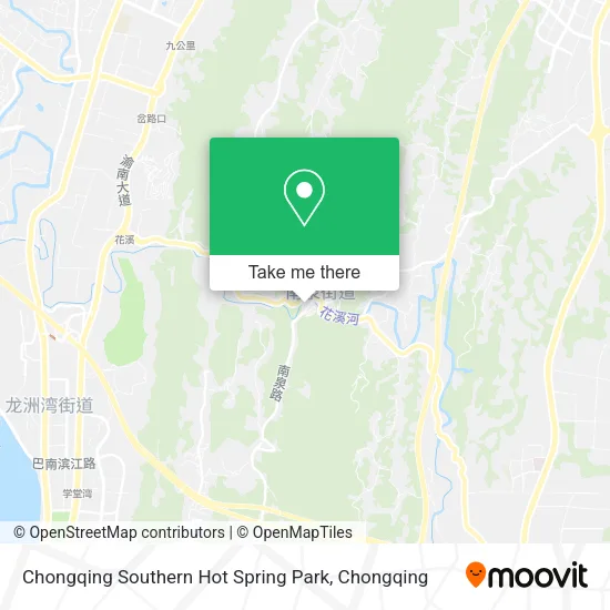 Chongqing Southern Hot Spring Park map