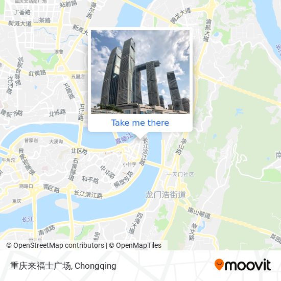 重庆来福士广场 map