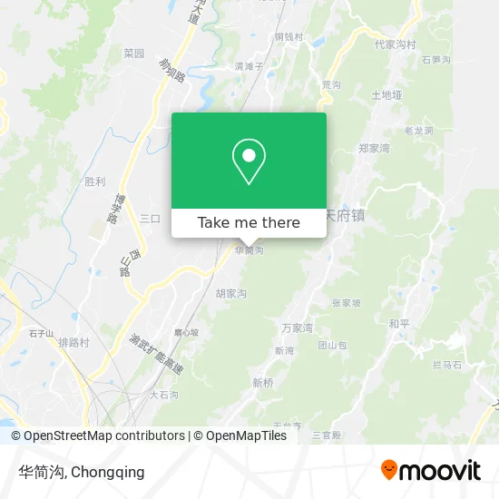 华简沟 map