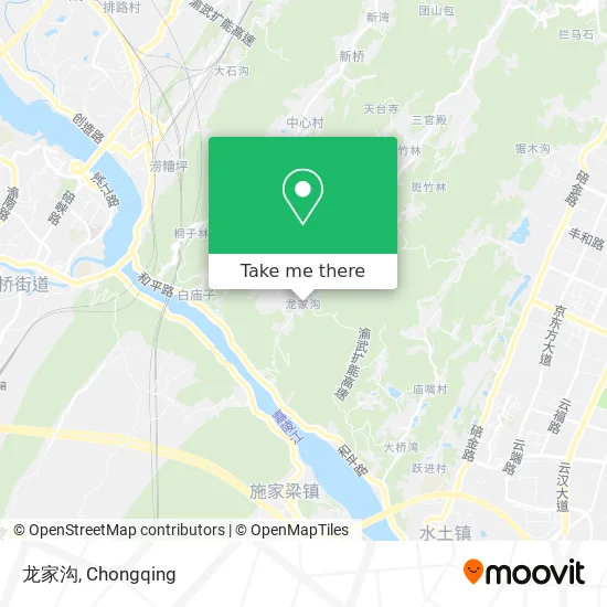 龙家沟 map