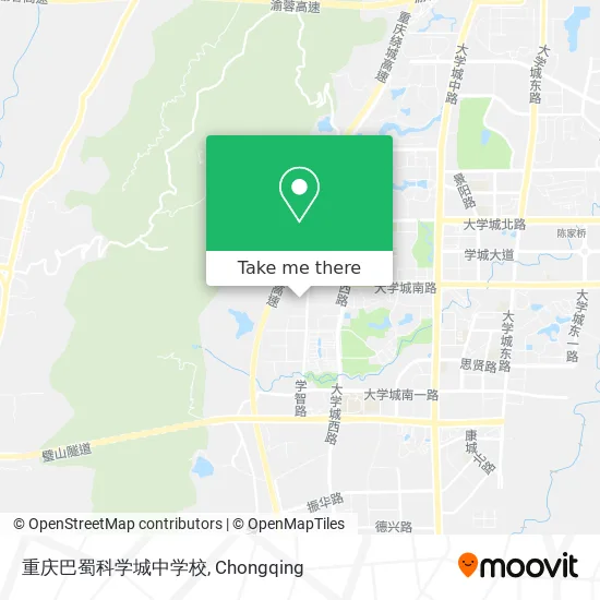 重庆巴蜀科学城中学校 map