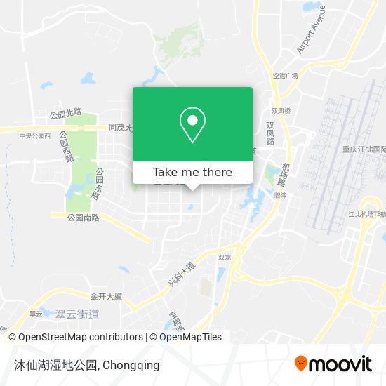 沐仙湖湿地公园 map