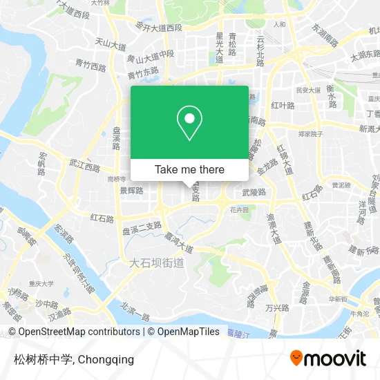 松树桥中学 map