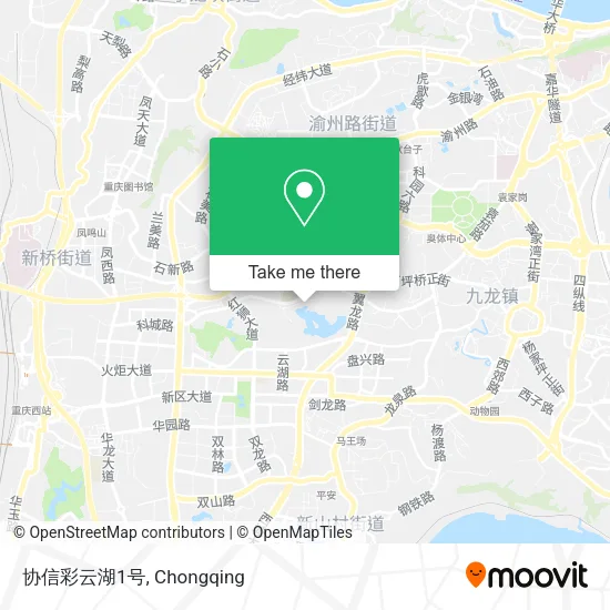 协信彩云湖1号 map