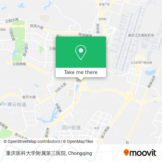 重庆医科大学附属第三医院 map