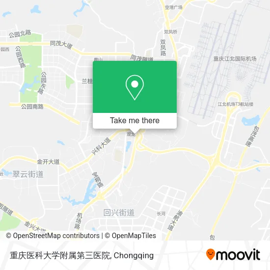重庆医科大学附属第三医院 map