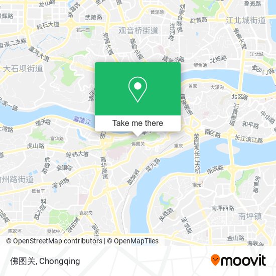 佛图关 map