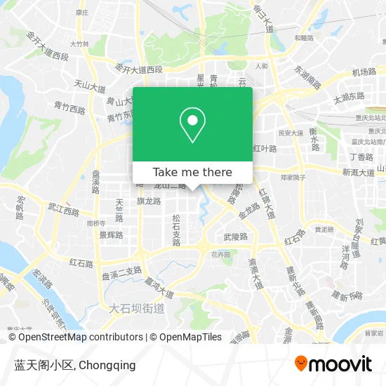 蓝天阁小区 map