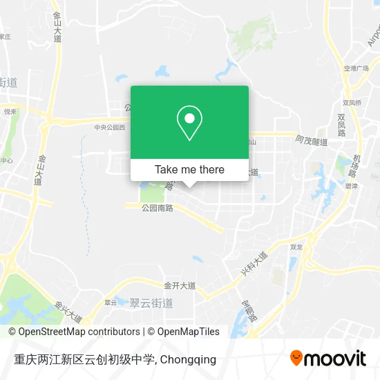 重庆两江新区云创初级中学 map