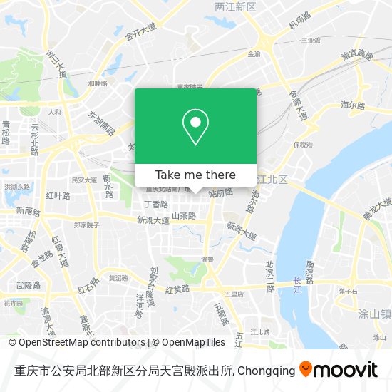 重庆市公安局北部新区分局天宫殿派出所 map