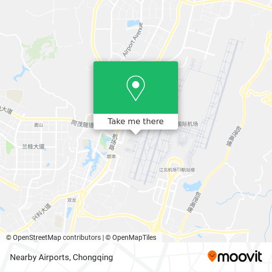 Nearby Airports map