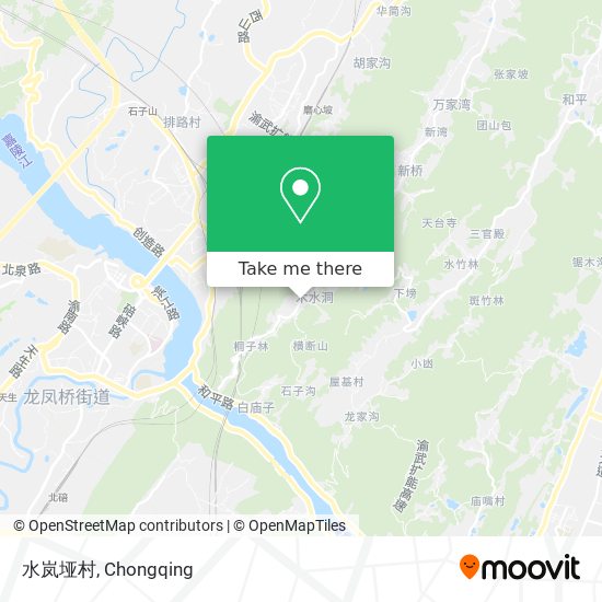 水岚垭村 map