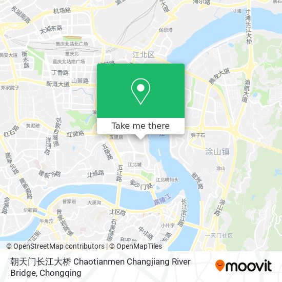 朝天门长江大桥 Chaotianmen Changjiang River Bridge map