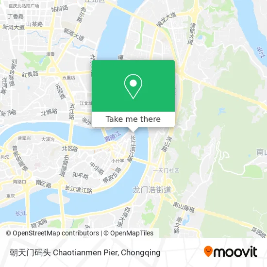 朝天门码头 Chaotianmen Pier map