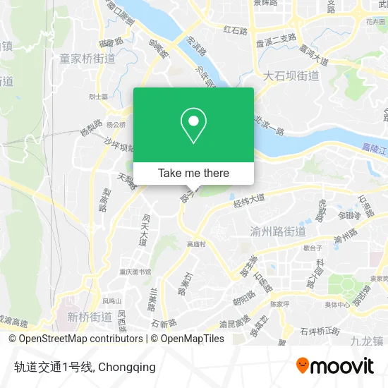 轨道交通1号线 map