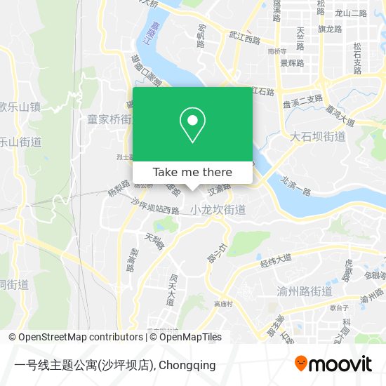 一号线主题公寓(沙坪坝店) map