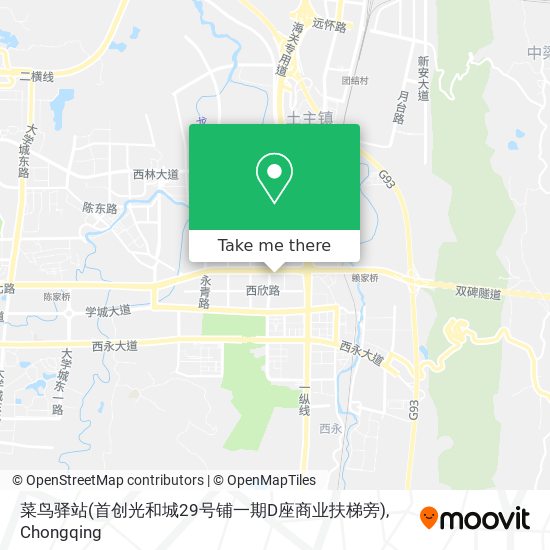 菜鸟驿站(首创光和城29号铺一期D座商业扶梯旁) map