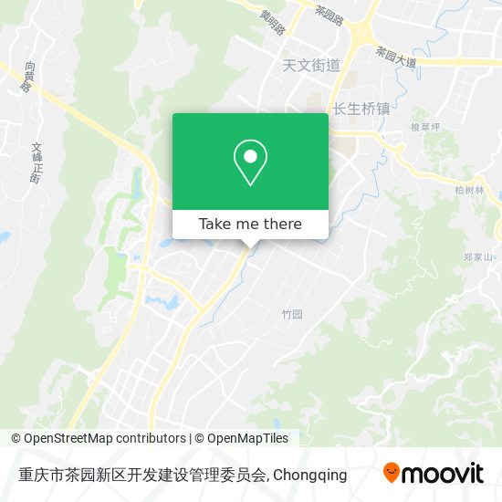 重庆市茶园新区开发建设管理委员会 map