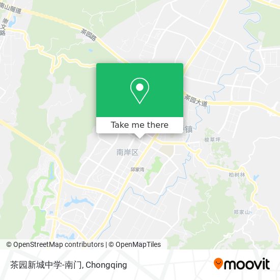 茶园新城中学-南门 map
