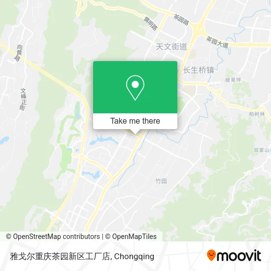 雅戈尔重庆茶园新区工厂店 map