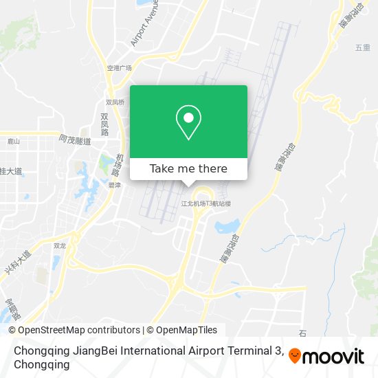 Chongqing JiangBei International Airport Terminal 3 map