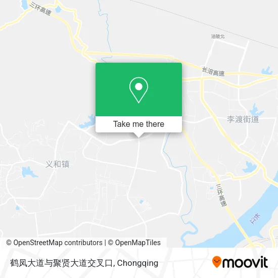 鹤凤大道与聚贤大道交叉口 map