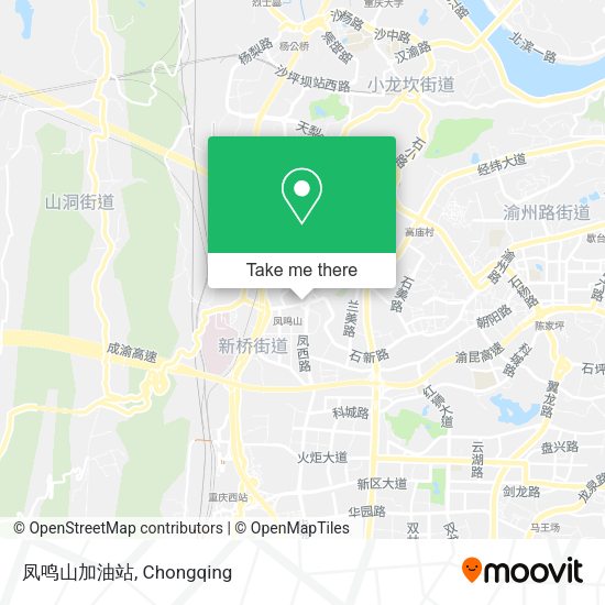 凤鸣山加油站 map