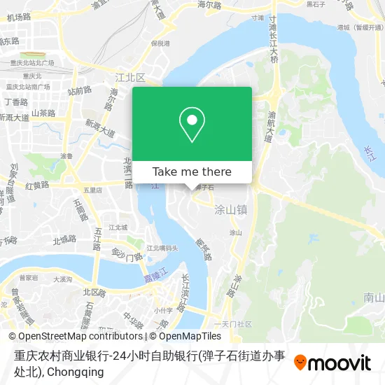 重庆农村商业银行-24小时自助银行(弹子石街道办事处北) map