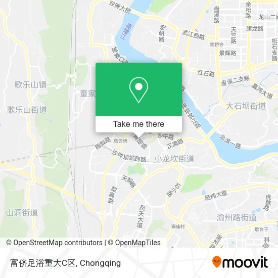 富侪足浴重大C区 map