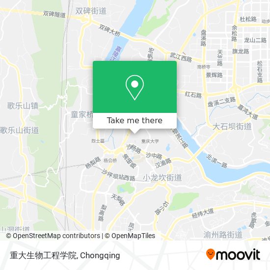 重大生物工程学院 map