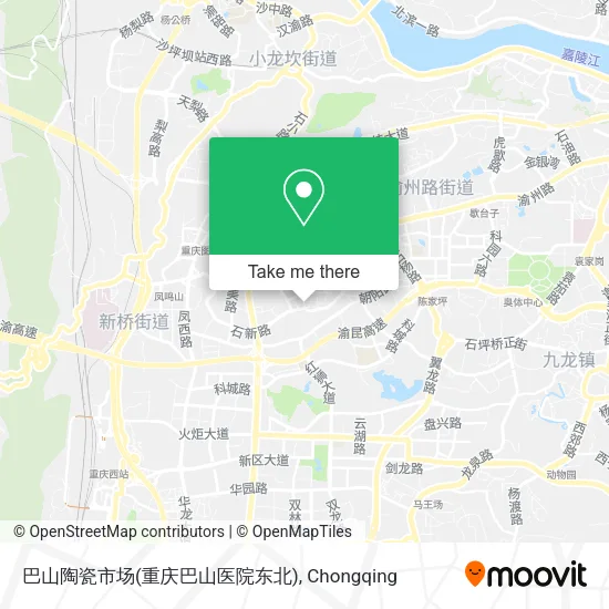 巴山陶瓷市场(重庆巴山医院东北) map