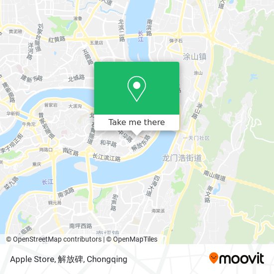 Apple Store, 解放碑 map