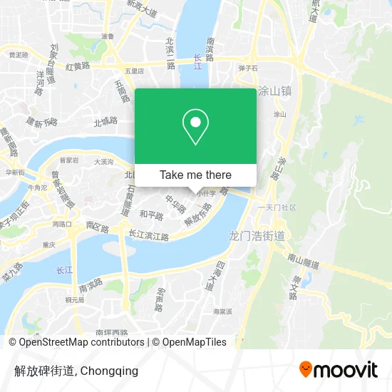 解放碑街道 map