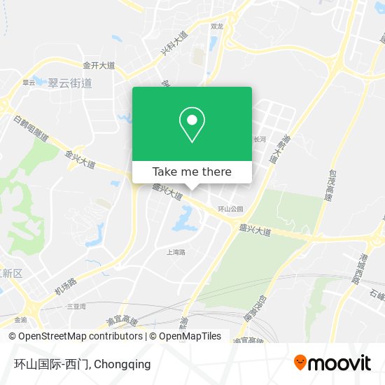环山国际-西门 map