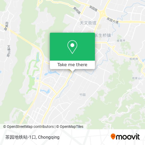 茶园地铁站-1口 map