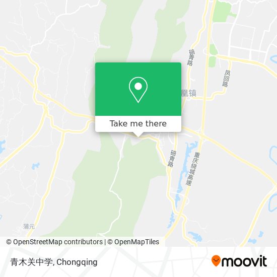 青木关中学 map